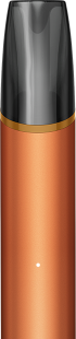 VEEV NOW ULTRA Gold Tobacco disposable vaping device close up with a gold coloured ring around the mouthpiece